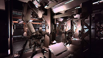 Sci Fi Hangar Animation WIP 01