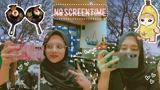 Spend a day with me:no screen time,walk with friend!icecream👅