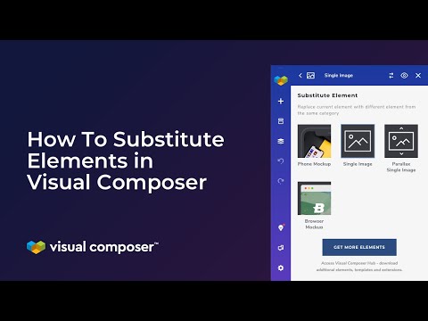 How to Substitute Elements in Visual Composer