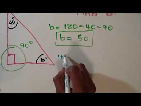 Video: How To Find The Third Angle In A Triangle