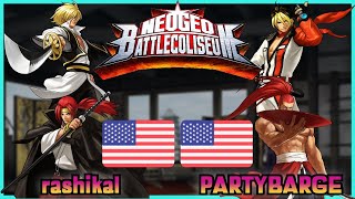 NeoGeo Battle Coliseum || rashikal 🇺🇸 VS 🇺🇸 PARTYBARGE || FLYCAST FIGHTACDE 2