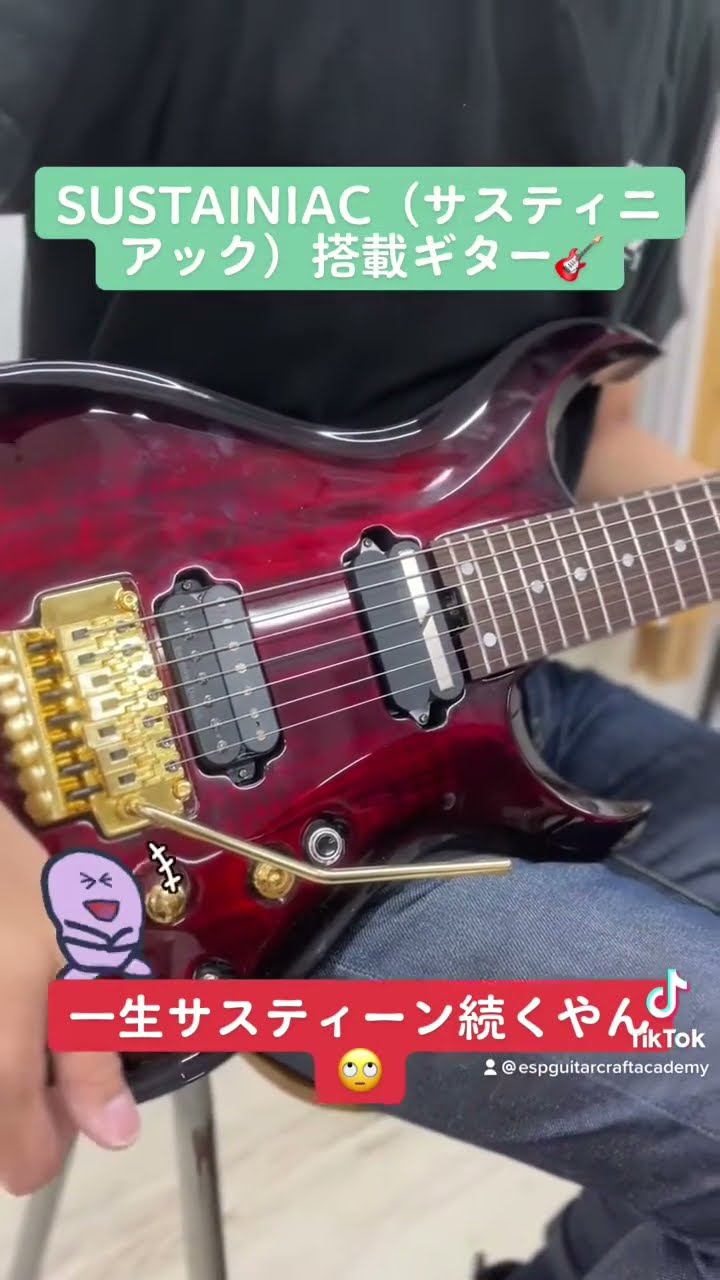 サスティニアック搭載ギター🎸 - YouTube