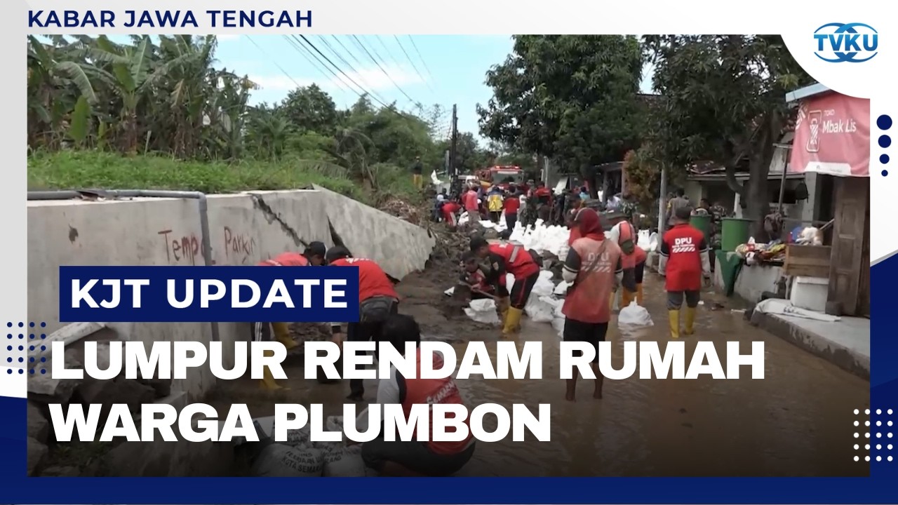 Tanggul Sungai Plumbon Kembali Jebol, Pemukiman Warga Terendam Lumpur