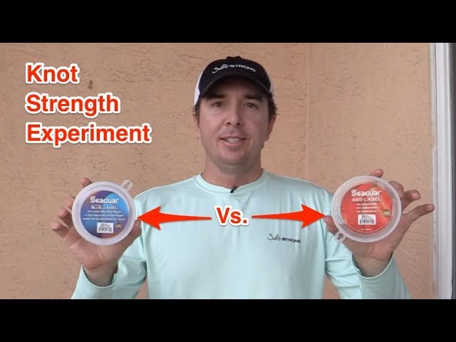 Seaguar Fluorocarbon Leader Strength Experiment [Blue Label vs