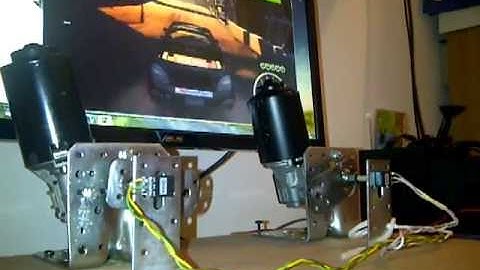 Dirt 2 test with X-SIM, Arduino UNO R3 and Monster Moto Shield