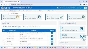 Hướng dẫn GV đăng tải HSSS điện tử Q.DOC trên CSDL