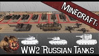 Minecraft Designs: WW2: Russian Tanks
