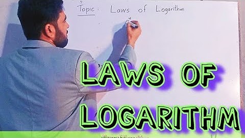 Class 9 Math Chapter 3 | Laws of logarithms | Sir Naimat Ullah | Urdu