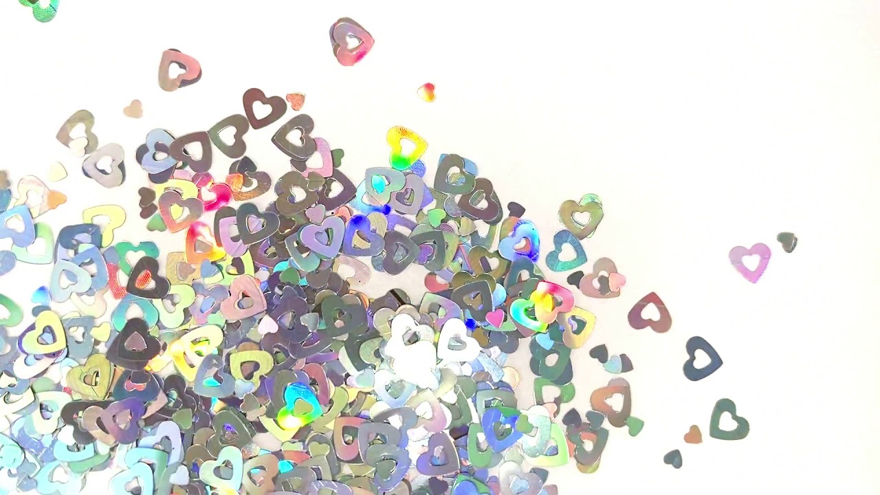 Holographic Shape Glitter - Holo Heart Mix