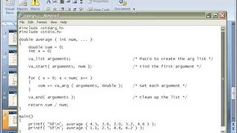 Variable Length Argument Lists - 05 - Chapter 08