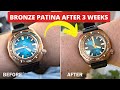 Bronze Watch Patina Update (Zelos Hammerhead v3)