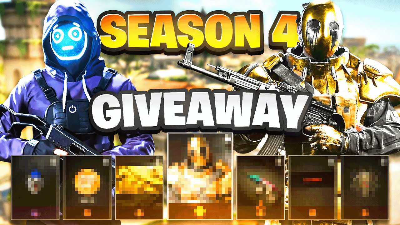 *GIVEAWAY* How To Get LOADS Of FREE Items In Warzone Season 4!😱 (Season 4 Battle Pass)