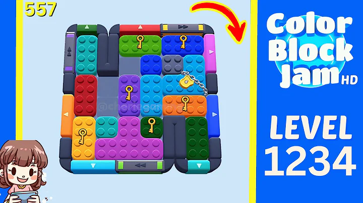 Color Block Jam Level 557 (1234) Solution Walkthrough