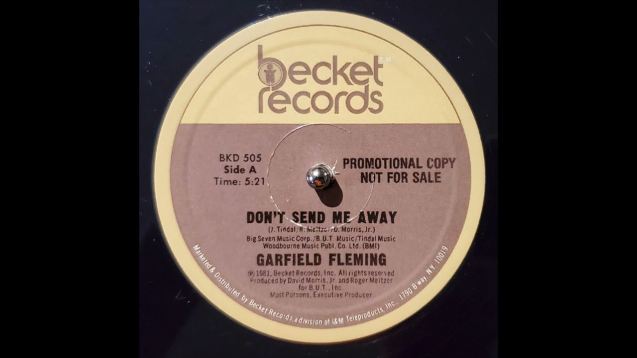 Garfield Fleming - Don't Send Me Away - YouTube