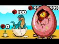 When you hatch THE STRONGEST DINO EGG turret.... (Dino Merge)