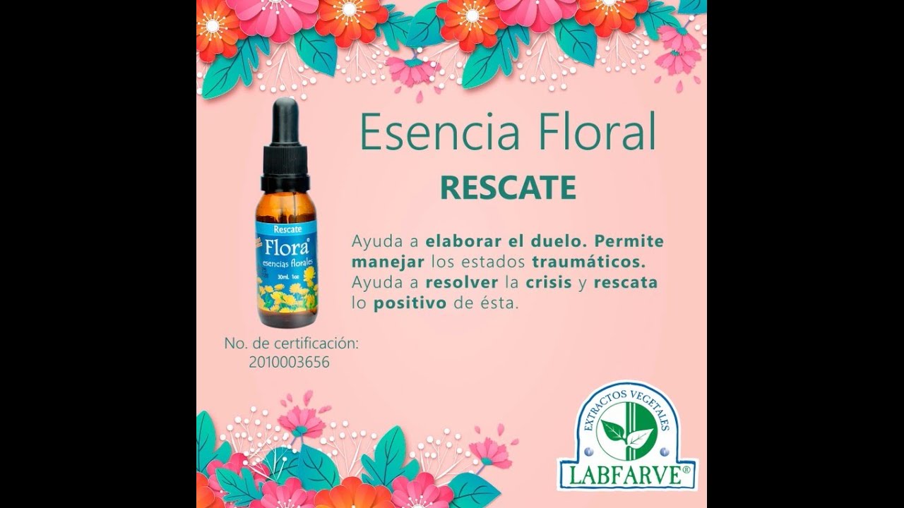 Esencia Floral Rescate - Gotas por 60 mL - YouTube