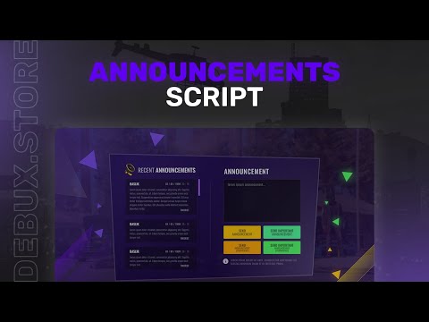 Debux-Announce(OPEN SOURCE) - Free FIVEM Download | NexLeaks
