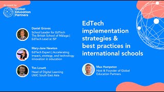 EdTech implementation strategies & best practices for international schools