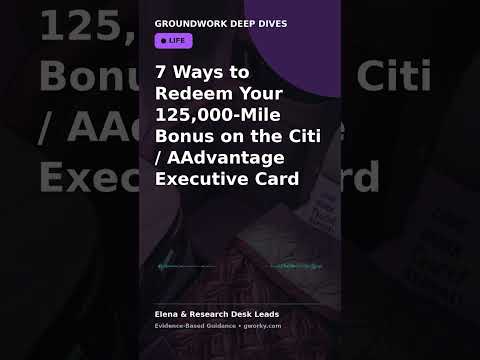 7 Ways to Redeem Your 125,000-Mile Bonus on the Citi / AAdvantage Executive Card
