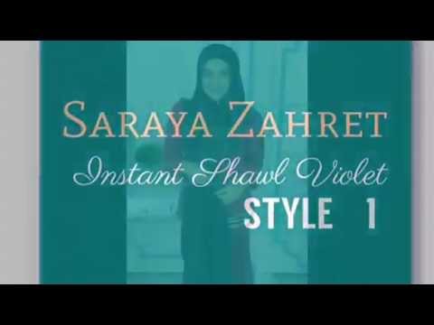 Tutorial Instant Shawl Violet from Saraya Zahret