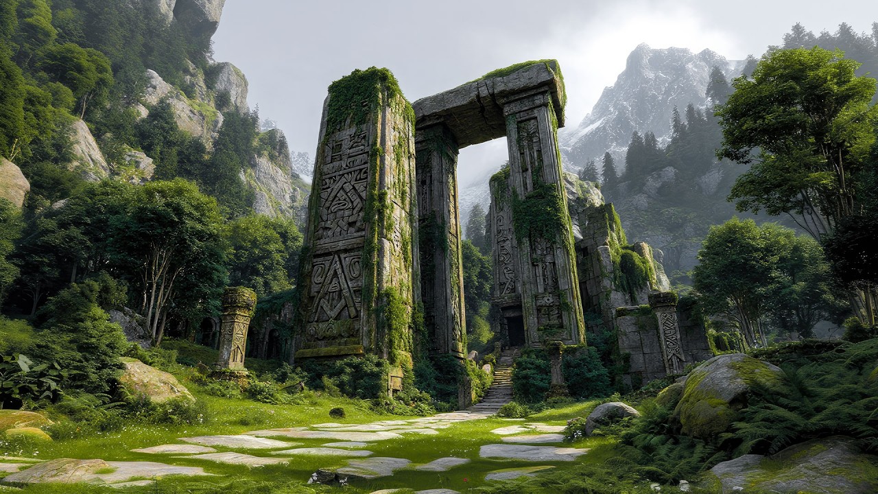 Ancient Celtic Gate in the Mountains | Relaxing Celtic Music & Celtic Fantasy Music Relaxing