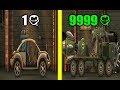 MAX LEVEL ZOMBIE CAR EVOLUTION! All Zombie Cars Unlocked! Max Level Speed & Armor in Earn To Die!