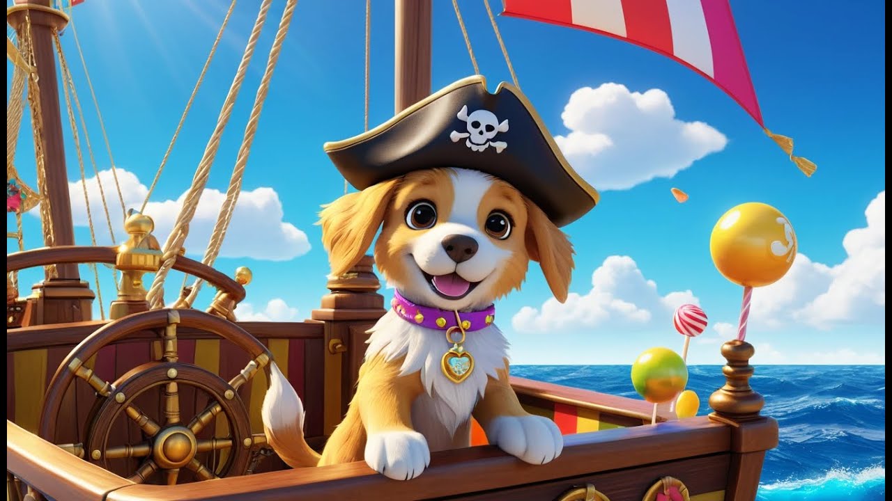 Pirate Paws and the Treasure Hunt | Pirate Adventure Song for Kids | Pirate Paws Rhyme