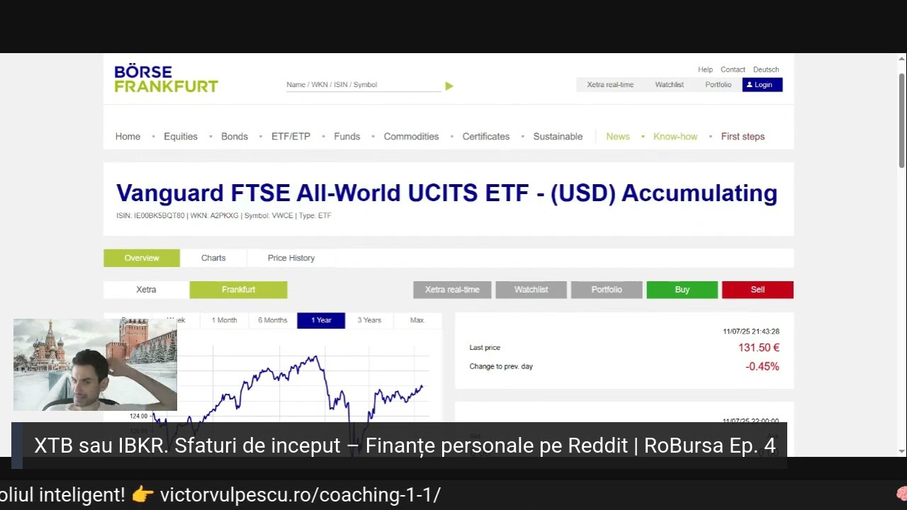 XTB vs IBKR: Ce broker alegi la început? ETF-uri și sfaturi pentru 100€/lună – RoBursa Ep. 4