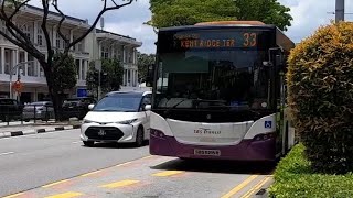 SBS5215R(UPDEP) On Service 33 At Victoria Street. Scania K230UB Euro V Batch 2 SBS Transit