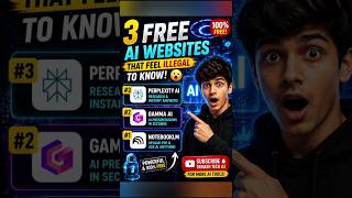 🔥 3 FREE AI Websites You Must Try in 2026 🤯 | Best AI Tools #shorts
