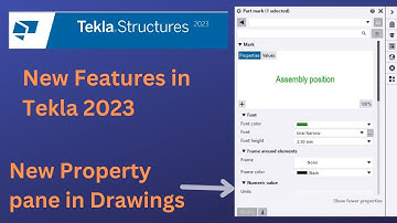 New property pane | Tekla 2023| Drawing Features | Tamil