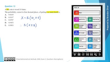 VCAA Mathematical Methods 2006 Exam 2 - MC Question 12
