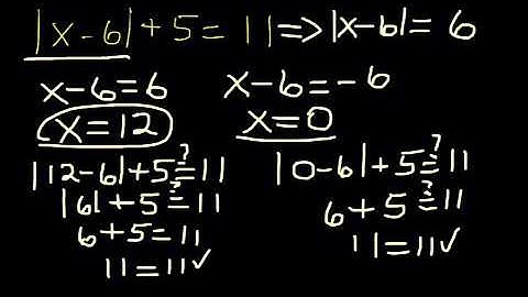 Solving Absolute Value Equations