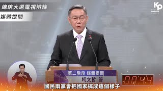 總統辯論會精華｜鏡電視提問：關於地產及房產問題，如何回應外界質疑？