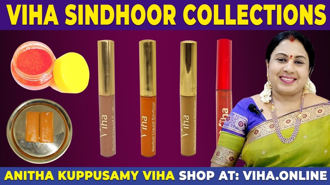 Authentic Viha sindoor collection Viha Beauty Products Anitha