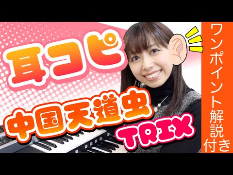 【耳コピ/Dictation】TRIX/中国天道虫 超ノリノリでエレクトーン弾いてる動画がコチラです！
