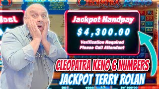 Cleopatra Keno 6 Numbers Jackpot Terry Roland