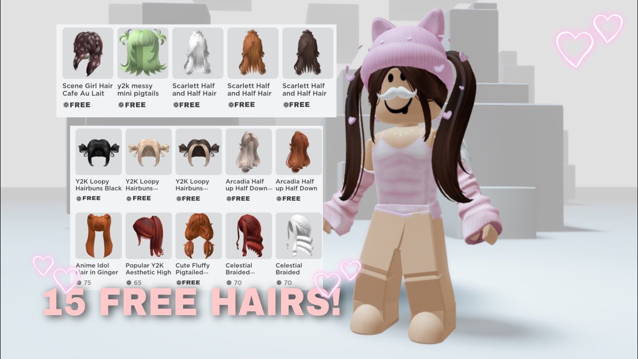 New roblox free hair!! #free #robloxfreehair #robloxoutfits #robloxout
