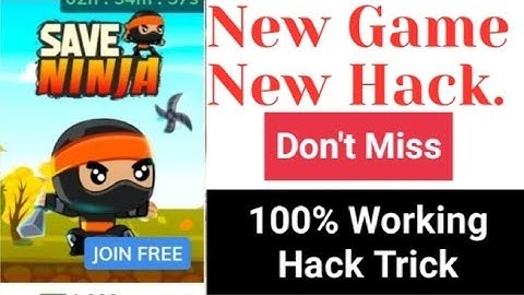 MX player save ninja game hack trick | MX player save ninja game unlimited score hack trick | paytm