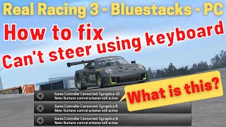 How to FIX REAL RACING 3 KEYBOARD PROBLEM on BLUESTACKS using PC - Synaptics Controller Connected