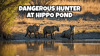 Hyenas Risk It All At Hippo Pond: Wildlife Encounter!