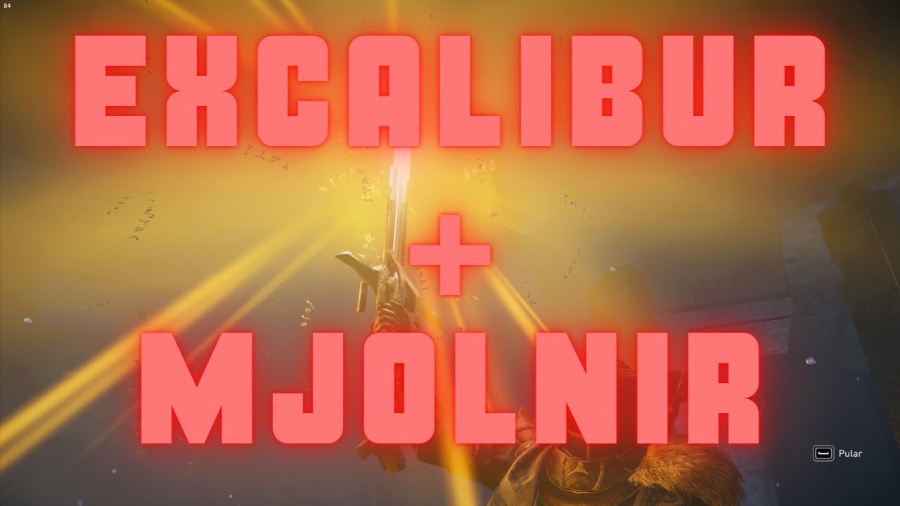 EXCALIBUR + MJOLNIR TOGETHER SHOWCASE ASSASSIN'S CREED VALHALLA (VISUAL, COMBOS AND COMBAT)