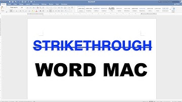 Hoe doorhalen in Word op een Mac