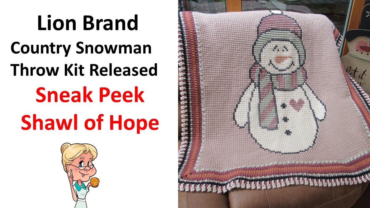 Country Snowman Throw Kit has been released. 30% Off until 9 AM on