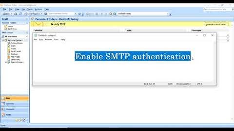 How to enable SMTP Authentication in Outlook 2007 & Older Version