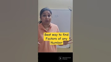 Hoe je EENVOUDIG de factoren van ELK getal kunt vinden! #shorts #shortsvideo #factoren #ontdekken...