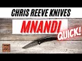 Chris Reeve Knives Mnandi Basketweave CF Pocketknife. Fablades Quick Review