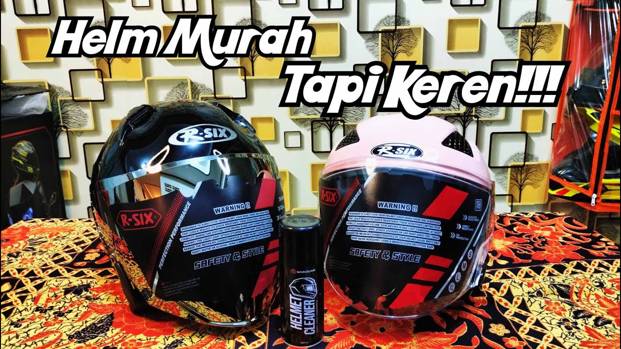 REVIEW HELM MURAH TAPI GA MURAHAN DARI R-SIX HELMET!