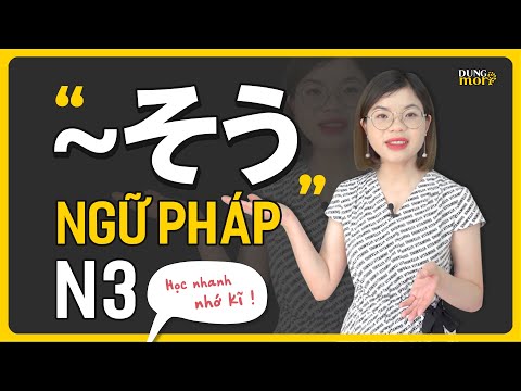 Video Ngữ pháp N3: Hệ thống về ngữ pháp そう theo 1 cách nhìn... - YouTube