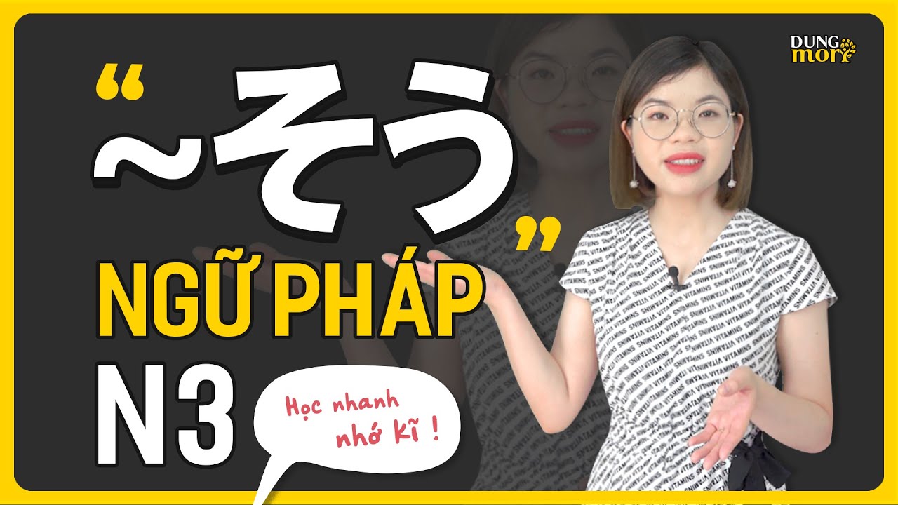 Ngữ pháp N3: Hệ thống về ngữ pháp そう theo 1 cách nhìn đơn giản.